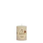 Świeca pieńkowa 8 x 6 cm stearynowa indyjski jedwab/ piaski pustyni