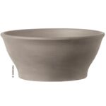 Doniczka ceramiczna Ciotola Liscia 32 cm GRAFITE