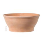 Doniczka ceramiczna Ciotola Liscia 32 cm ceglana