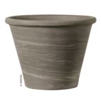 Doniczka ceramiczna Vasum Duo Bianco GRAFITE 37 cm