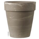 Doniczka ceramiczna Vaso Alto Duo Bianco GRAFITE 26 cm
