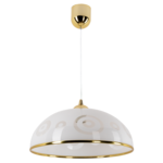 Lampa wisząca Inso B E27 biało-złota