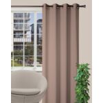 Zasłona z kółkami OXFORD 140 x 260 cm taupe