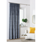 Zasłona z taśmą VELUTTO 140 x 260 cm szara