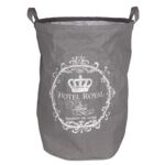 Kosz na bieliznę DELUXE 38 x 38 x 54 cm szary