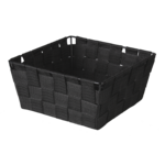 Organizer DOMI 9 x 19 x 19 cm pleciony czarny