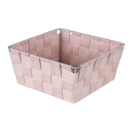 Organizer DOMI 9 x 19 x 19 cm pleciony różowy