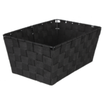 Organizer DOMI 13 x 30 x 20 cm pleciony czarny