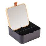 Lustro łazienkowe KLOG 14 x 14 x 6 cm czarny