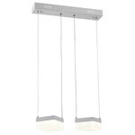 Lampa wisząca 2-płomienna Gina biały