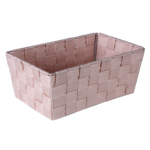 Organizer DOMI 10 x 25 x 15 cm pleciony różowy
