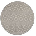 Dywan Express 120 cm koło szlaczki jasnoszary