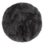 Dywan Vicuna 80 cm koło ciemny szary