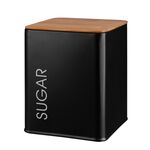 Pojemnik metalowy kwadratowy ALCANO SUGAR czarny