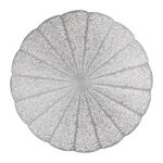 Mata stołowa okrągła PVC AM-GLAMOUR 38 cm srebr