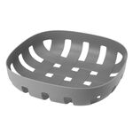 Koszyk kwadratowy DECOR 26 x 26 cm szary