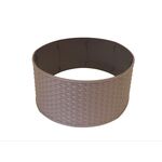 Osłona choinki plastic rattan brązowa