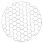 Kratka do zlewu miękka okrągła krem