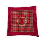 Poduszka świąteczna krata 43 x 43 cm