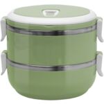 Termos obiadowy 2 komory Bento zielony