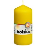 Świeca pieńkowa 12 x 5,8 cm żółty