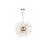 Lampa wisząca 5-płomienna Pearls chrom