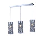 Lampa wisząca 3-płomienna Pia smokey