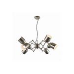 Lampa wisząca 8-płomienna Petto nikiel mat