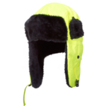 Czapka ocieplana uszanki żółte L102020S CE LAHTI PRO