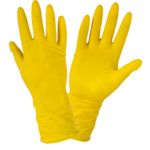 Rękawice lateks gospodarcze antypoślizgowe żółte "8" CE LAHTI PRO