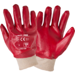 Rękawice PVC czerwone L240109P "9" CE LAHTI PRO