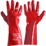 Rękawice PVC długie czerwone L240210P "10" CE LAHTI PRO