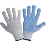 Rękawice nakrapiane biało-niebieskie L240410P "10" CE LAHTI PRO