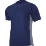 Koszulka t-shirt 180g/m2 granatowo-szara "3XL" CE LAHTI PRO