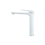 Bateria umywalkowa wysoka Deco Miló wylewka 200,2 mm biała