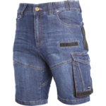Spodenki krótkie jeans niebieskie stretch ze wzmocnieniem"3XL"CE LAHTI PRO