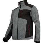 Kurtka sweter wstawki SOFT szaro-czarna "2XL" CE LAHTI PRO