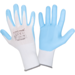 Rękawice nitrylowe biało-niebieskie L221609P "9" CE LAHTI PRO