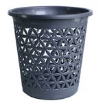 Kosz na papier 11 l srebrny