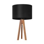 Lampka stołowa B-DĄB + roller czarny