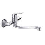 Bateria zlewozmywakowa ścienna Play Miló chrom