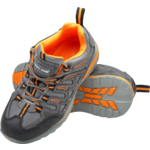 Półbuty bez podnoska zamsz szaro-pomarańczowe OB FO SRA 39 CE LAHTI PRO