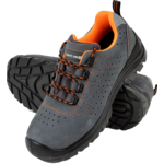 Półbuty zamszowe z otworami szaro-pomarańczowe S1P SRC 40 CE LAHTI PRO