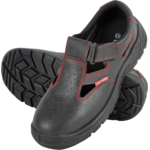 Sandały bez podnoska skórzane czarne O1 SRC 42 CE LAHTI PRO