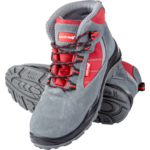 Trzewiki zamsz oxford szaro-czerwone S1P SRC 40 CE LAHTI PRO