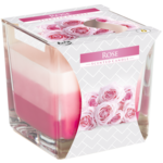 Świeca zapachowa w szkle SNK80 róża Bispol