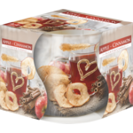 Świeca zapachowa w szkle SN71 jabłko/cynamon Bispol