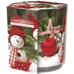 Świeca zapachowa w szkle SN72s Wesołe Święta Bispol