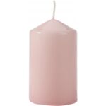Świeca walec 60/100 a1 jasny róż Bispol