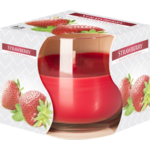 Świeca zapachowa w szkle SN71 truskawka Bispol